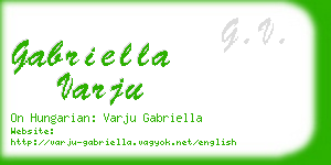 gabriella varju business card